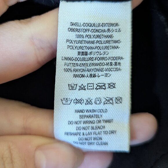 Free People vegan leather oh snap skirt black size 6 - Picture 5 of 8